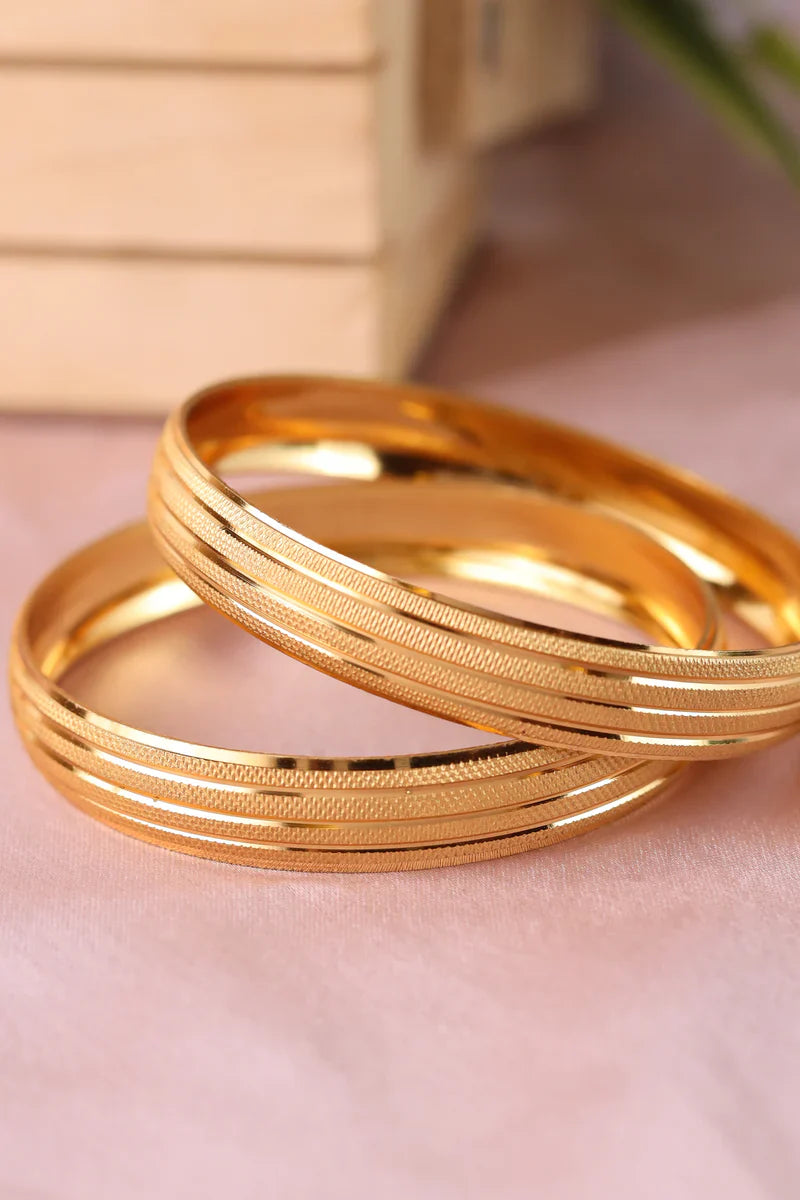 24k Gold Daily Wear Gold Kada Gold Bangle Sets Set Of Buy Gold