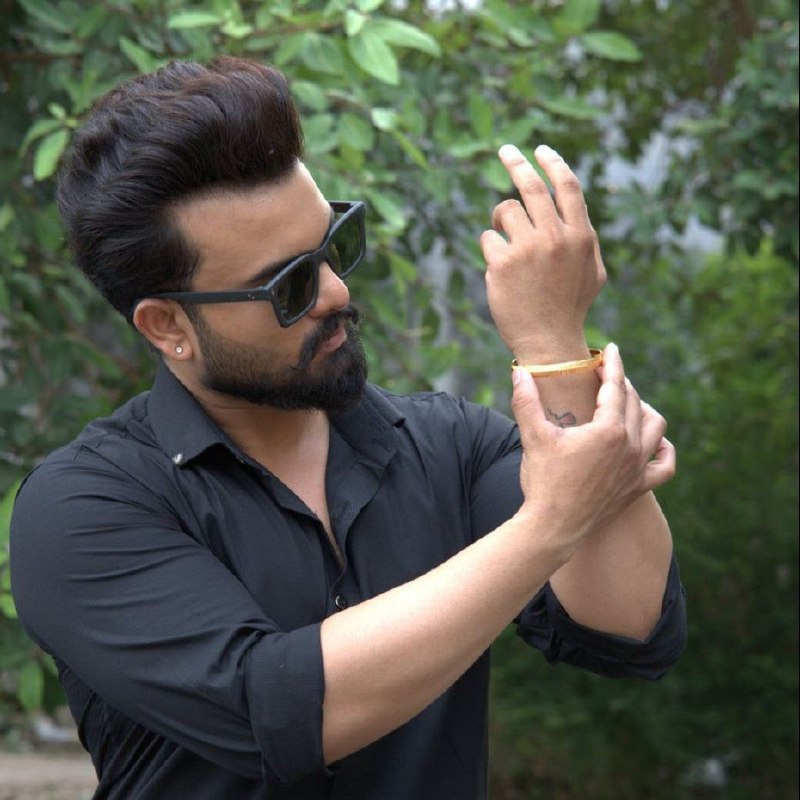 Apex Men's Kada | 22 Kt Gold Plated