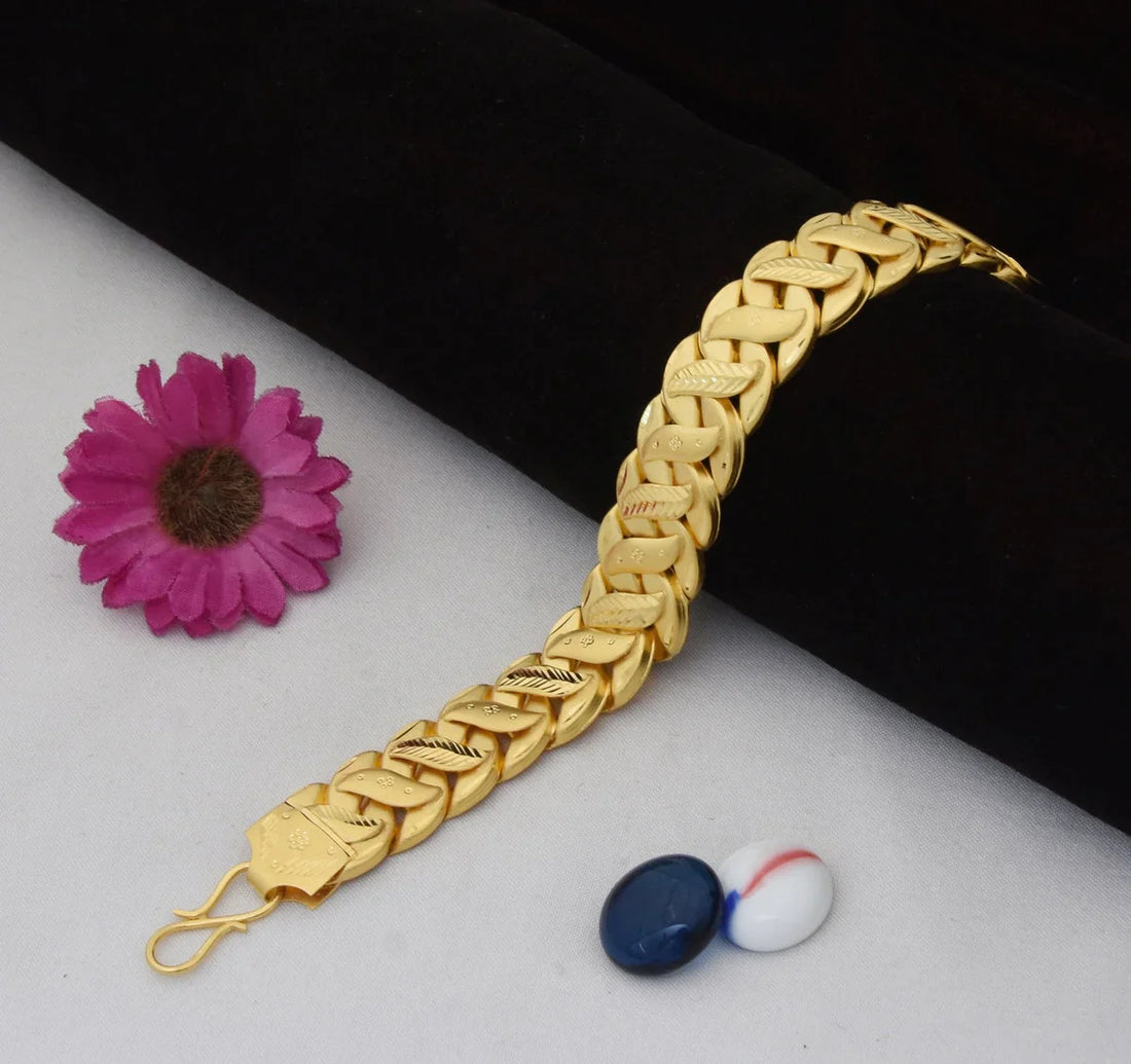 Mens Cuban Bracelet | 22 Kt Gold Plated